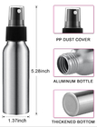 Feine Nebel-AluminiumSprühflasche-wiederverwendbare Metallreise-Parfümflasche