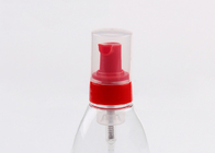 Rote rosa gelbe schäumende Seife pumpt Durchsickern-Beweis für kosmetische Flasche