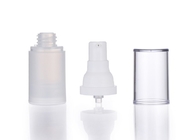 bereiften kosmetische luftlose PlastikPumpflaschen 15ml transparentes