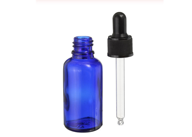 Flaschen 30-ml-blaue leere ätherischen Öls mit dem Glastropfenzähler-bequemen Verpacken