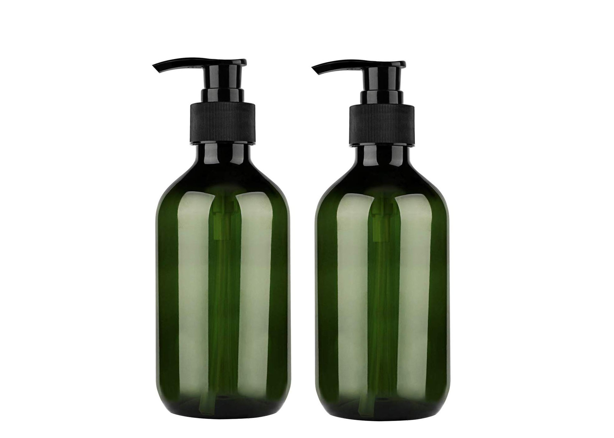 Schwarze Pumpen-Plastikkosmetik füllt Lotions-Zufuhr-Flaschen des Shampoo-300ML ab