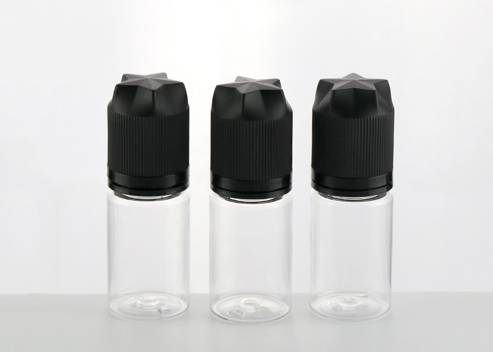 Streicheln Sie materiellen leeren Kapazitäts-freien Raum Bootle der Rauch-Öl-Flaschen-30ml mit schwarzer Kappe