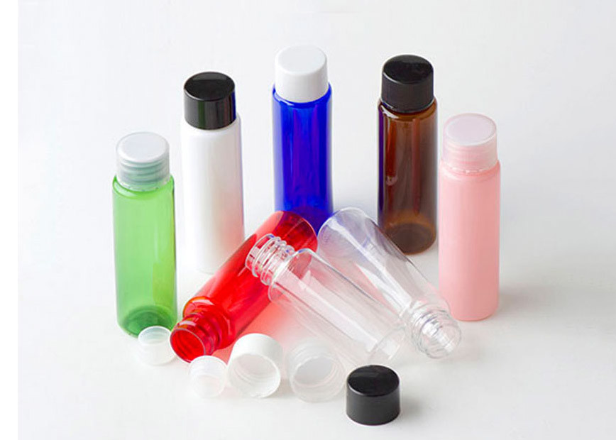 Multi Farbe bedeckt Plastikvolumen-Vollmaterial-lange Lebensdauer der kosmetik-Flaschen-30ml mit einer Kappe