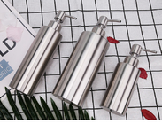 Rost prüfen Aluminiummetalledelstahl-Lotions-Pumpflasche 350ml für Flüssigseife-Shampoo