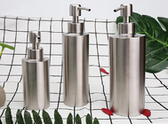 Rost prüfen Aluminiummetalledelstahl-Lotions-Pumpflasche 350ml für Flüssigseife-Shampoo