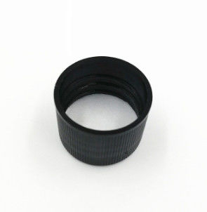 20 mm 24 mm 28 mm schwarz gestreifte glatte Kunststoffschraubkappe Induktionsdichtungsgasket oder Druckempfindliche Dichtungsgasket