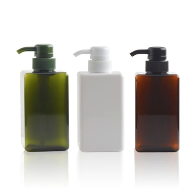 Kunststoffleere Transparente Amber PETG Shampoo Verpackung Quadratische Kunststoff Seife Schaumflasche