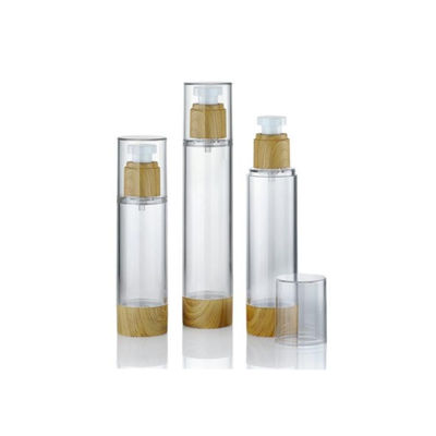 Maßgeschneiderte 15ml 30ml 50ml Kunststoff Airless Pump Vakuum Kosmetikflasche Auslaufsichere Kontrollierte Abgabe Creme Lotion Verpackung