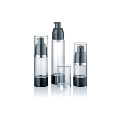 Maßgeschneiderte 15ml 30ml 50ml Kunststoff Airless Pump Vakuum Kosmetikflasche Auslaufsichere Kontrollierte Abgabe Creme Lotion Verpackung