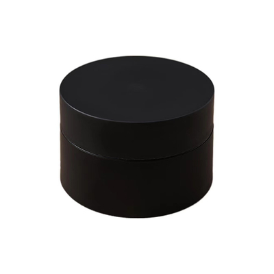 30 ml 50 ml 100 ml Bernstein schwarz Pp Plastik-Kosmetikcreme-Glas mit weißem schwarzem Deckel