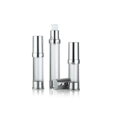 Luxuriöse eloxierte Aluminium-Airless-Pumpflasche, leere kosmetische Vakuum-Premium-Hautpflege-Serum-Verpackung, mehrere Kapazitäten