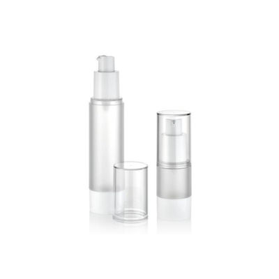 Maßgeschneiderte 15ml 30ml 50ml Kunststoff Airless Pump Vakuum Kosmetikflasche Auslaufsichere Kontrollierte Abgabe Creme Lotion Verpackung