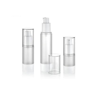 Maßgeschneiderte 15ml 30ml 50ml Kunststoff Airless Pump Vakuum Kosmetikflasche Auslaufsichere Kontrollierte Abgabe Creme Lotion Verpackung