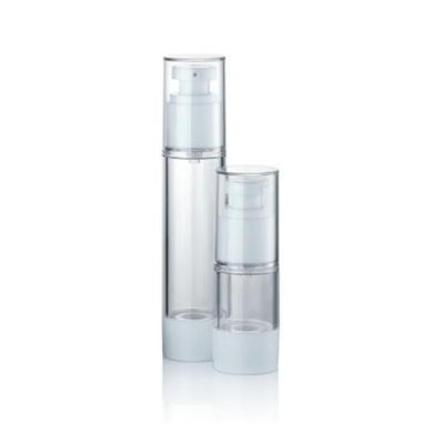 Maßgeschneiderte 15ml 30ml 50ml Kunststoff Airless Pump Vakuum Kosmetikflasche Auslaufsichere Kontrollierte Abgabe Creme Lotion Verpackung