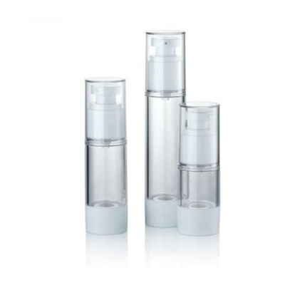 Maßgeschneiderte 15ml 30ml 50ml Kunststoff Airless Pump Vakuum Kosmetikflasche Auslaufsichere Kontrollierte Abgabe Creme Lotion Verpackung