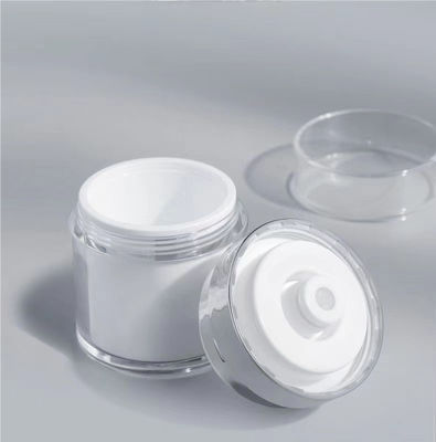 15ML 30ML 50ML 100ML Press Airless Cream Jar with Removable Inner Liner & Refillable Cartridge