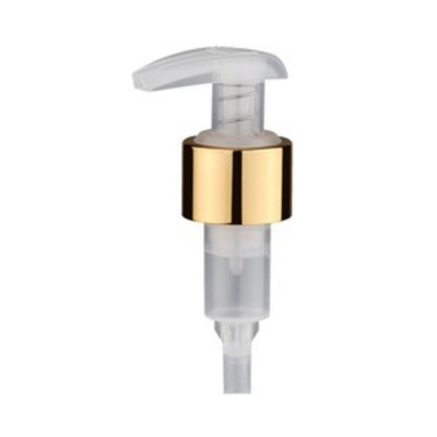 24/410 Aluminium UV Silber Lotion Pumpe Kosmetische Shampoo Flasche