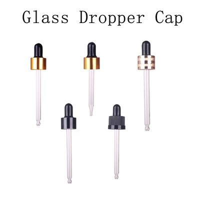 18mm 20mm 24mm Gold Silber Schließglas Tropffflasche für ätherische Ölflasche