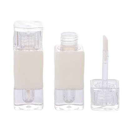 Custom 4g Leere runde Mund Lippenstiftröhre mit Gummi Siegel Schraubenverschluss Kunststoff Lippenbalsamröhre für Kosmetikbehälter Verpackung