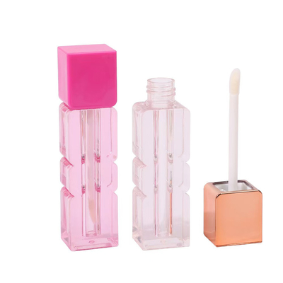 Custom 3.5g 5g Leere Lippen Lippenstiftröhre mit Gummidicht Schraubverschluss Kunststoff Lippenbalsamröhre für Kosmetikbehälter Verpackung