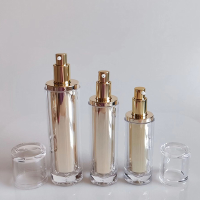 Runde Flasche mit purpurfarbenem Zapfen Kosmetikverpackung Set Kosmetikglas