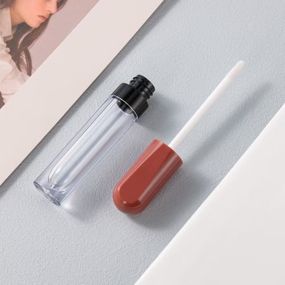 DIY 4g leere runde Lippenstiftröhre mit Gummiverschluss Schraubverschluss Kunststoff-Lippensalzröhre für Kosmetikbehälter Verpackung
