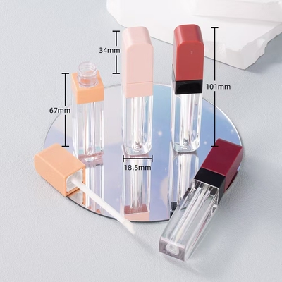 Metallisches Material Typ 3G Leerer Schlauchröhrchen für Lippenstift mit Kautschukdichtung Schraubverschluss Plastik-Lippensalzröhrchen für Kosmetikbehälter
