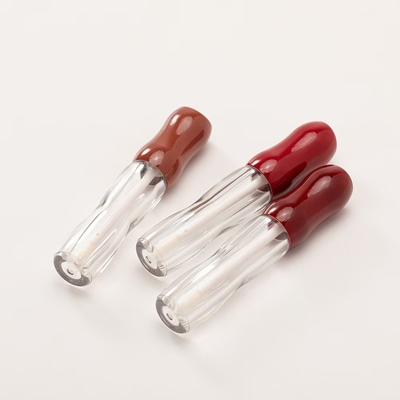 3.5g 5g Leere Lippen Lippenstiftröhre mit Gummi-Dichtungs-Schraubverschluss Kunststoff-Lippenbalsamröhre für die Verpackung von Kosmetikbehältern
