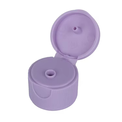 Schrauben Shampoo Flasche Klares Kunststoffdeckel mit glatten Aluminium Flip Top und Push Pull Cap