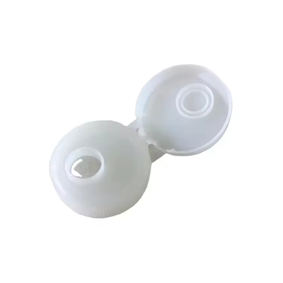Schrauben Shampoo Flasche Klares Kunststoffdeckel mit glatten Aluminium Flip Top und Push Pull Cap