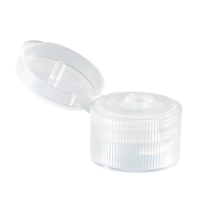 Schrauben Shampoo Flasche Klares Kunststoffdeckel mit glatten Aluminium Flip Top und Push Pull Cap