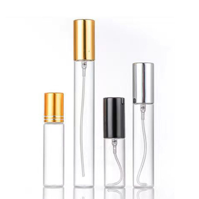 5 ml Qualitätsleere Miniprobe Schwarzgold Silber Aluminium Sprayer Glasspray
