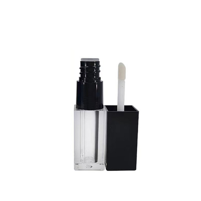 Custom 4g Leere runde Mund Lippenstiftröhre mit Gummi Siegel Schraubenverschluss Kunststoff Lippenbalsamröhre für Kosmetikbehälter Verpackung