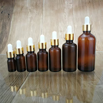 Durchsichtige braune ätherische Ölflasche 5ml 10ml 15ml 20ml 30ml 50ml 100ml zur Aromatherapie