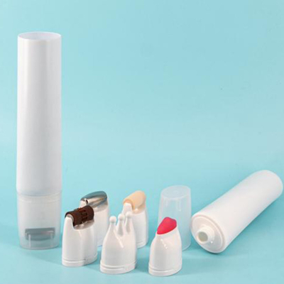 Farbgebundene Kosmetikverpackung mit leeren PE-Röhren, kombinierte Flexo mit Stempel