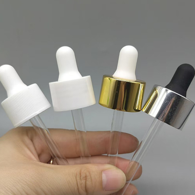 Anpassung Farbe 18mm 24mm Aluminium Schließung Plastik Tropffflasche für ätherische Ölflasche