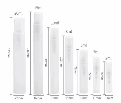 2 ml, 3 ml, 5 ml, Mini-Runde PP-Plastik-Flasche für Parfümnebel