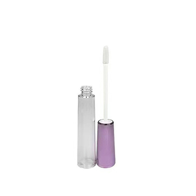 DIY 4g Leere runde Mund Lippenstiftröhre Gummiverschluss Schraubverschluss Kunststoff Lippenbalsamröhre für Kosmetikbehälter Verpackung
