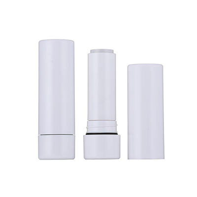 Kunststoff Make-up Lippenstift Tubes mit Deckel Weiß Weich 5G Weizenstroh Kosmetikverpackung