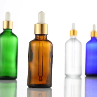 Amber Cobalt Blue Green Essential Oil Bottle - Eco-Friendly Well Sealing Perfume Bottle for Aromatherapy