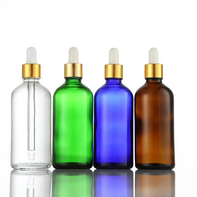 Amber Cobalt Blue Green Essential Oil Bottle - Eco-Friendly Well Sealing Perfume Bottle for Aromatherapy