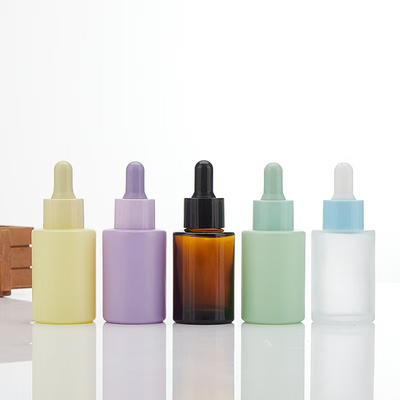 Leere Flasche mit ätherischem Öl, kundenspezifische Farbe mit schwarzem Tropfdropper 5ml 10ml 15ml 20ml 30ml 50ml 100ml