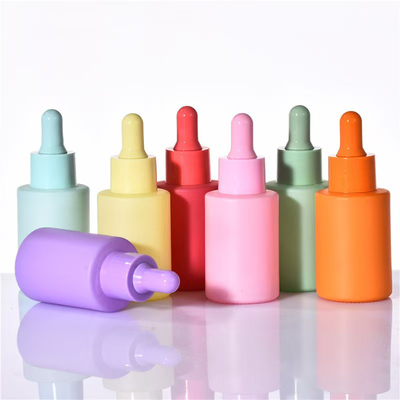 Leere Flasche mit ätherischem Öl, kundenspezifische Farbe mit schwarzem Tropfdropper 5ml 10ml 15ml 20ml 30ml 50ml 100ml
