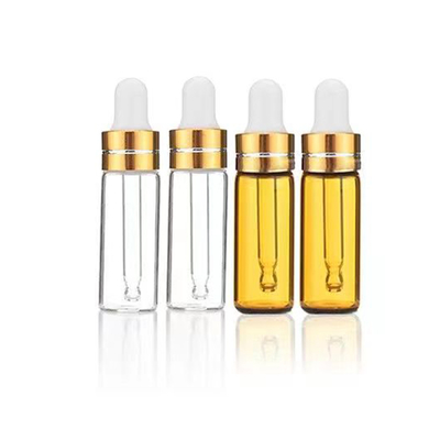 Ätherische Ölflasche 5ml 10ml 15ml 20ml 30ml 50ml 100ml mit transparent goldener Farbe