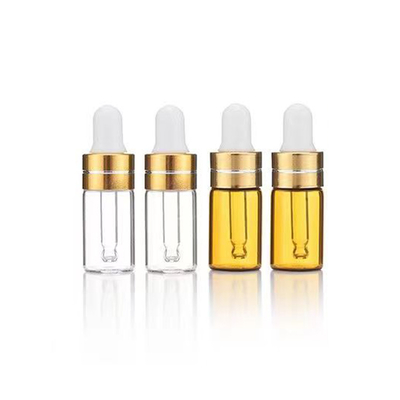 Ätherische Ölflasche 5ml 10ml 15ml 20ml 30ml 50ml 100ml mit transparent goldener Farbe