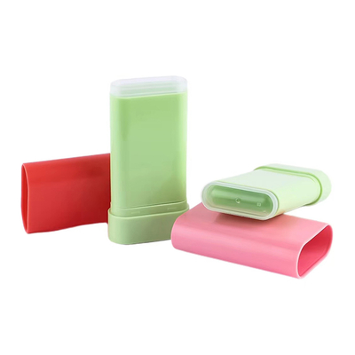 Benutzerdefinierte, hochwertige 10g leere Rouge-Stick-Flasche Deodorant-Balsam-Stick Top-Rotation Kosmetik-Kunststoffverpackungsbehälter wiederverwendbar