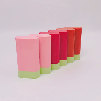 Benutzerdefinierter leerer 20g Deodorant-Stick mit Bodendrehmechanismus und Feder, Balsamflasche, Kosmetik-Rouge-Tube, Kunststoffverpackungsbehälter, wiederverwendbar