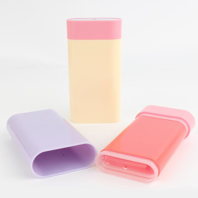 Benutzerdefinierter leerer 20g Deodorant-Stick mit Bodendrehmechanismus und Feder, Balsamflasche, Kosmetik-Rouge-Tube, Kunststoffverpackungsbehälter, wiederverwendbar