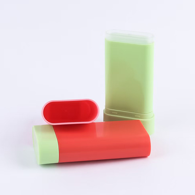 Kundenspezifische 20G Kunststoff-Leerstift-Verpackung für Deodorant-Balsam, Rouge, Flaschenverpackung, Bodenrotation für Deodorant-Creme, individueller UV-Druck