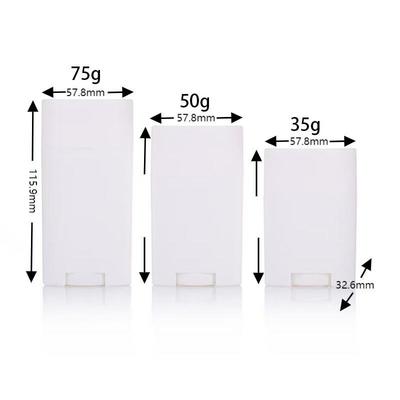 Drehgebrauch 35g 50g 75g PP Kunststoff Körperduft Deodorant Balsam Stick